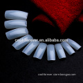 100pcs false UV gel full natural white France nail art tips tool curved nail tips